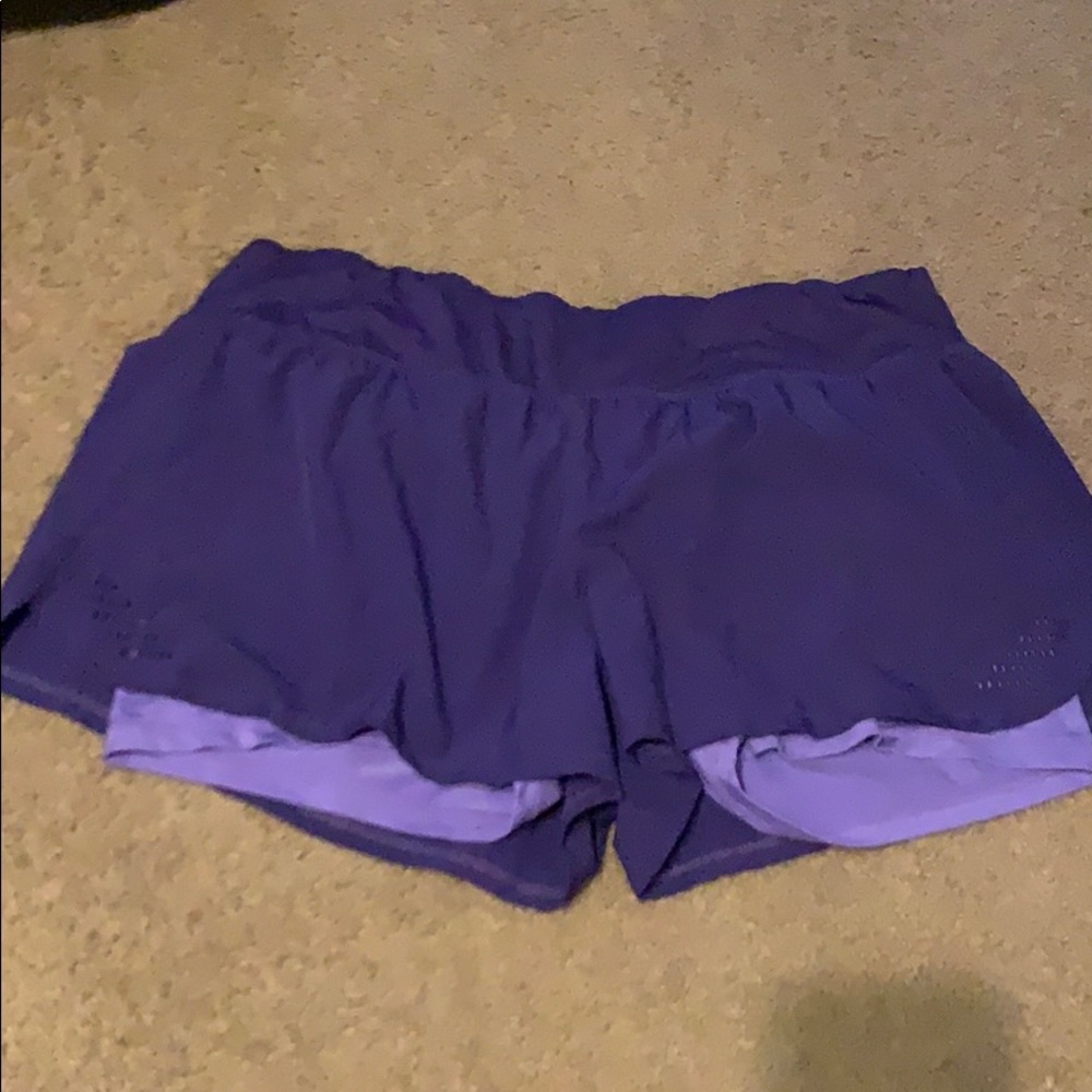 Purple Champion lined XXL running shorts